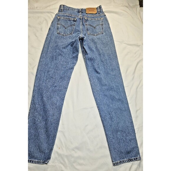 VTG 2002 Levi's 550 relaxed fit Jeans 6 Miss Long 25x32 tapered leg denim levis - Picture 11 of 11
